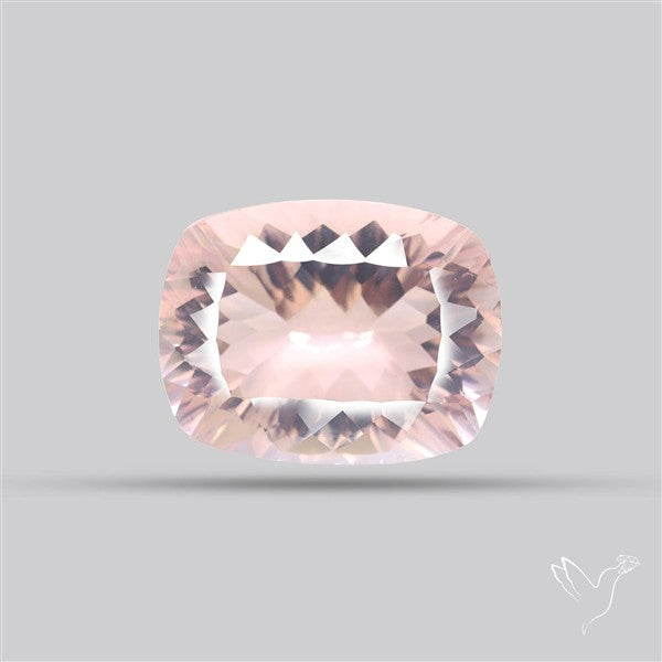 Millennium Cut Fine Rose Quartz Brazil Concave Cut