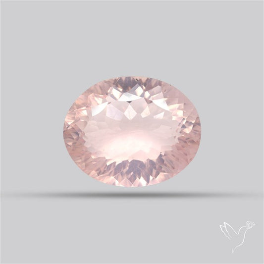Millennium Cut Fine Rose Quartz Brazil Concave Cut 