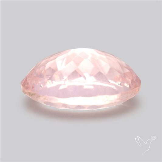 Millennium Cut Fine Rose Quartz Brazil Concave Cut