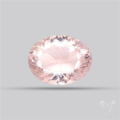 Millennium Cut Fine Rose Quartz Brazil Concave Cut 