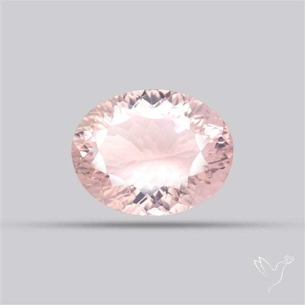 Millennium Cut Fine Rose Quartz Brazil Concave Cut