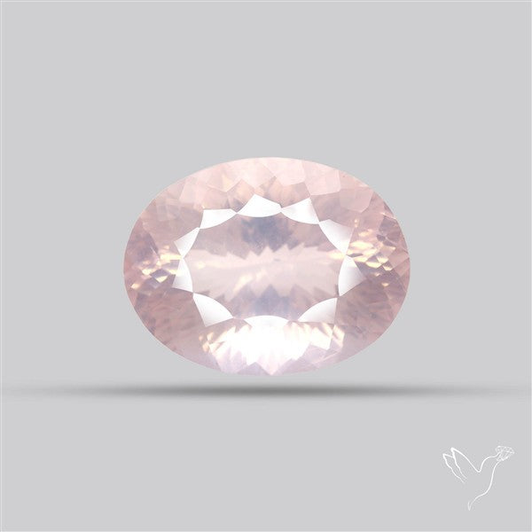 Millennium Cut Fine Rose Quartz Brazil Concave Cut