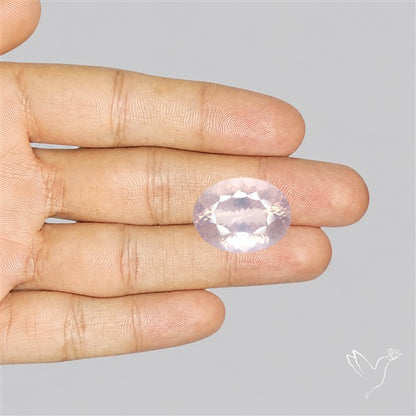 Millennium Cut Fine Rose Quartz Brazil Concave Cut