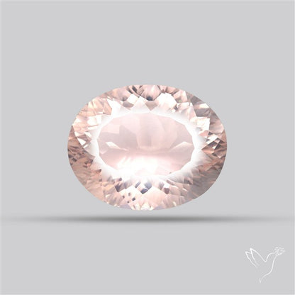 Millennium Cut Fine Rose Quartz Brazil Concave Cut 