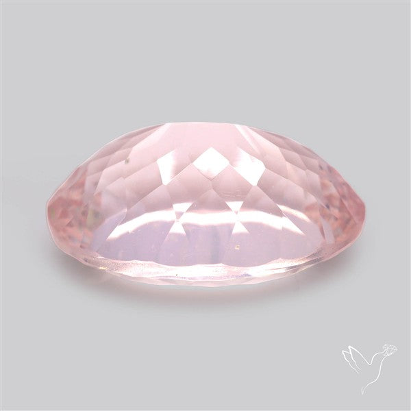 Millennium Cut Fine Rose Quartz Brazil Concave Cut