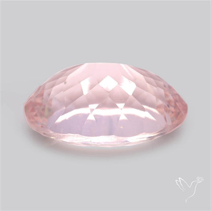 Millennium Cut Fine Rose Quartz Brazil Concave Cut
