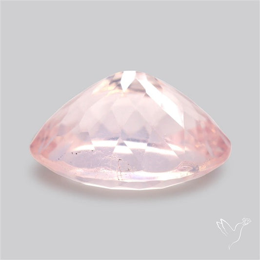 Millennium Cut Fine Rose Quartz Brazil Concave Cut