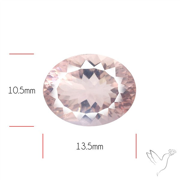 Millennium Cut Fine Rose Quartz Brazil Concave Cut