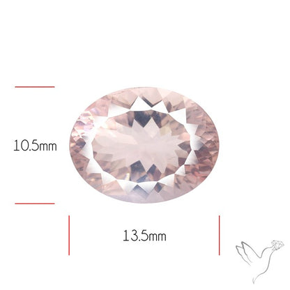 Millennium Cut Fine Rose Quartz Brazil Concave Cut
