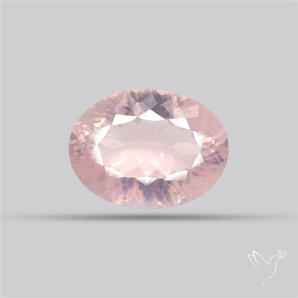 Millennium Cut Fine Rose Quartz Brazil Concave Cut 