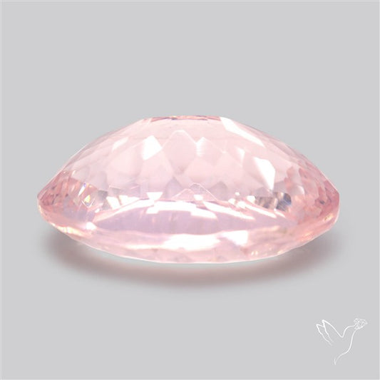 Millennium Cut Fine Rose Quartz Brazil Concave Cut