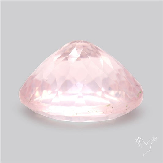 Millennium Cut Fine Rose Quartz Brazil Concave Cut