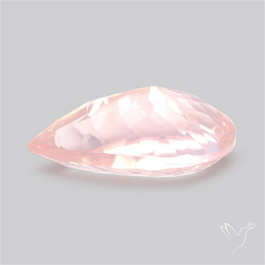 Millennium Cut Fine Rose Quartz Brazil Concave Cut