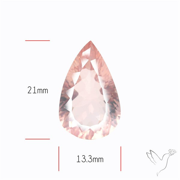 Millennium Cut Fine Rose Quartz Brazil Concave Cut