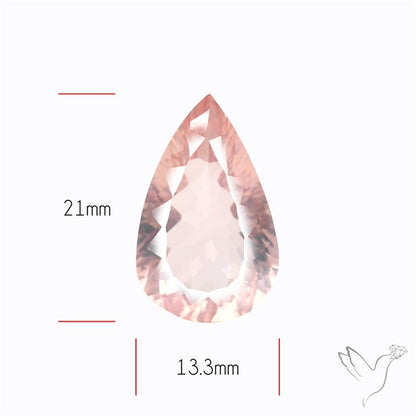 Millennium Cut Fine Rose Quartz Brazil Concave Cut