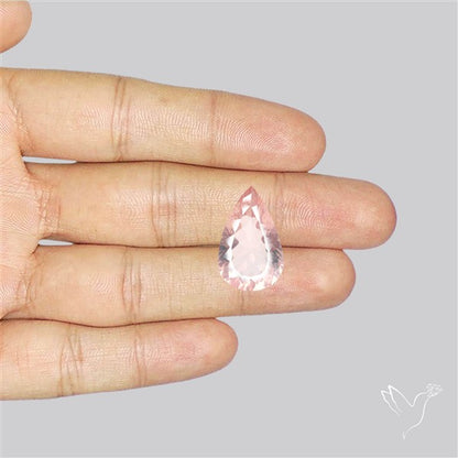 Millennium Cut Fine Rose Quartz Brazil Concave Cut