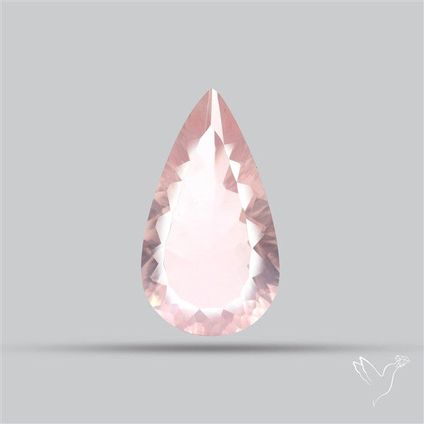 Millennium Cut Fine Rose Quartz Brazil Concave Cut