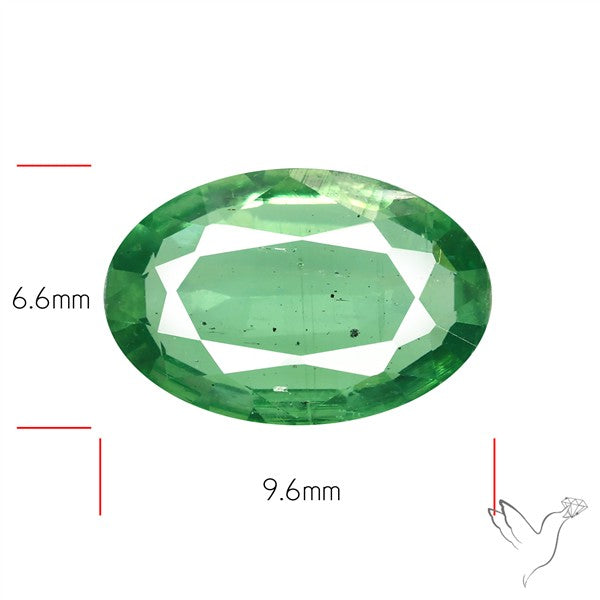 Faceted Green Kyanite Fine Gemstone