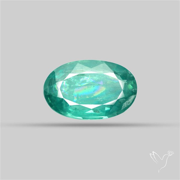 Faceted Paraiba Blue Fine Kyanite Gemstone