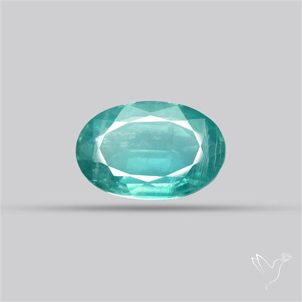 Faceted Paraiba Blue Fine Kyanite Gemstone