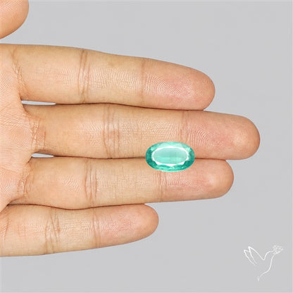 Faceted Paraiba Blue Fine Kyanite Gemstone