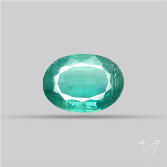 Faceted Paraiba Blue Fine Kyanite Gemstone
