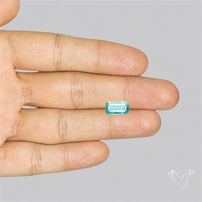 Faceted Paraiba Blue Fine Kyanite Gemstone
