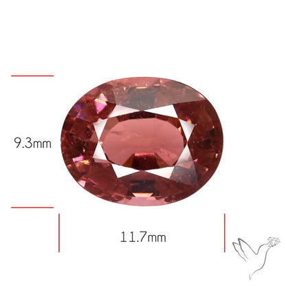 Pink Tourmaline Faceted Fine Gemstone