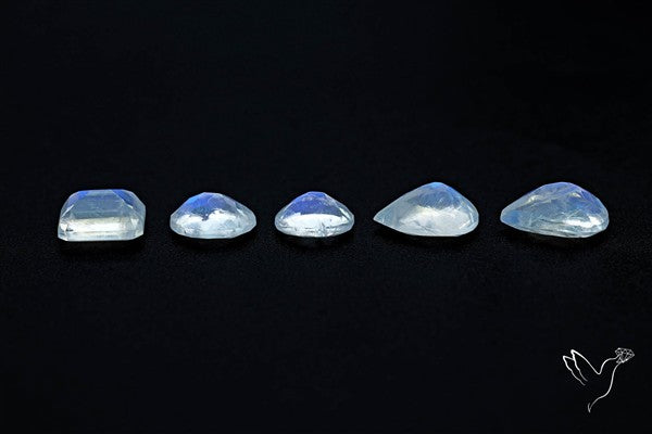 Faceted African Blue Moonstone Set
