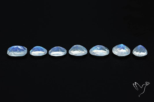 Faceted African Blue Moonstone Set
