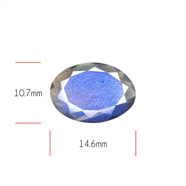 Deep Blue Labradorite Faceted High Grade Fine Gemstone