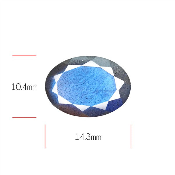 Deep Blue Labradorite Faceted High Grade Fine Gemstone