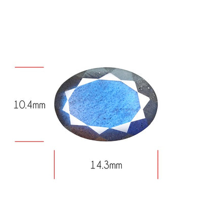 Deep Blue Labradorite Faceted High Grade Fine Gemstone