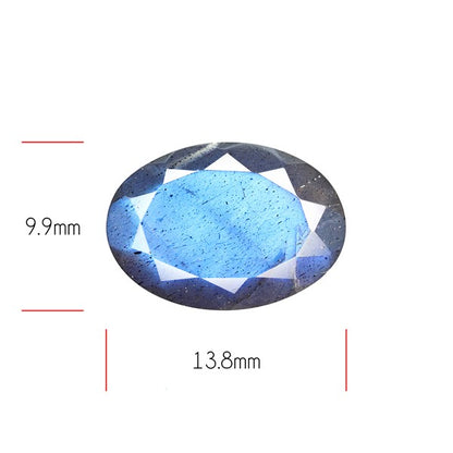 Deep Blue Labradorite Faceted High Grade Fine Gemstone