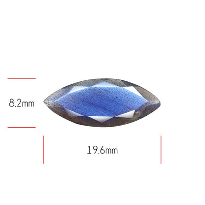 Deep Blue Labradorite Faceted High Grade Fine Gemstone