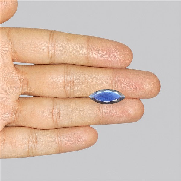 Deep Blue Labradorite Faceted High Grade Fine Gemstone