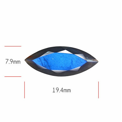 Deep Blue Labradorite Faceted High Grade Fine Gemstone