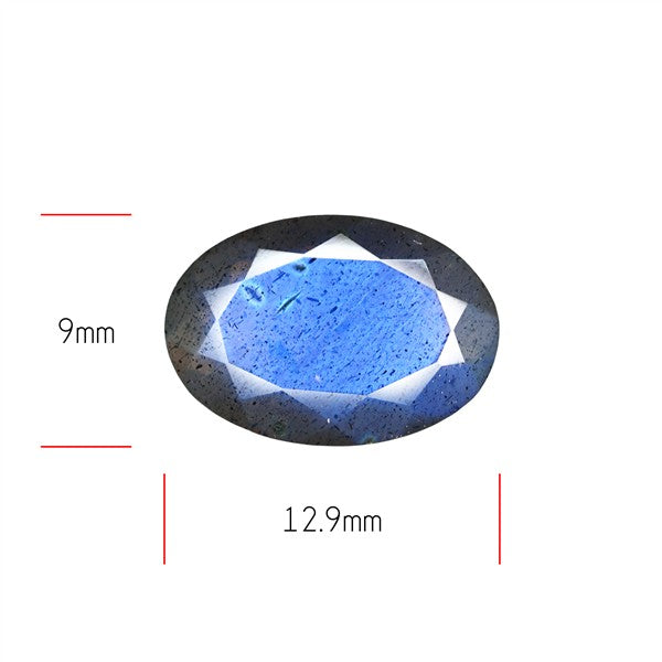 Deep Blue Labradorite Faceted High Grade Fine Gemstone