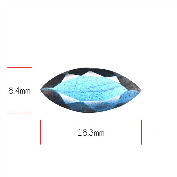 Deep Blue Labradorite Faceted High Grade Fine Gemstone