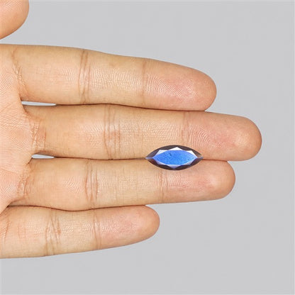 Deep Blue Labradorite Faceted High Grade Fine Gemstone