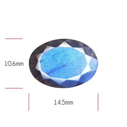 Deep Blue Labradorite Faceted High Grade Fine Gemstone