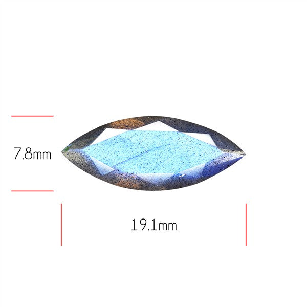 Deep Blue Labradorite Faceted High Grade Fine Gemstone