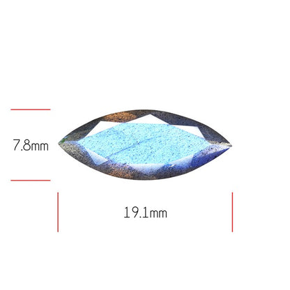 Deep Blue Labradorite Faceted High Grade Fine Gemstone