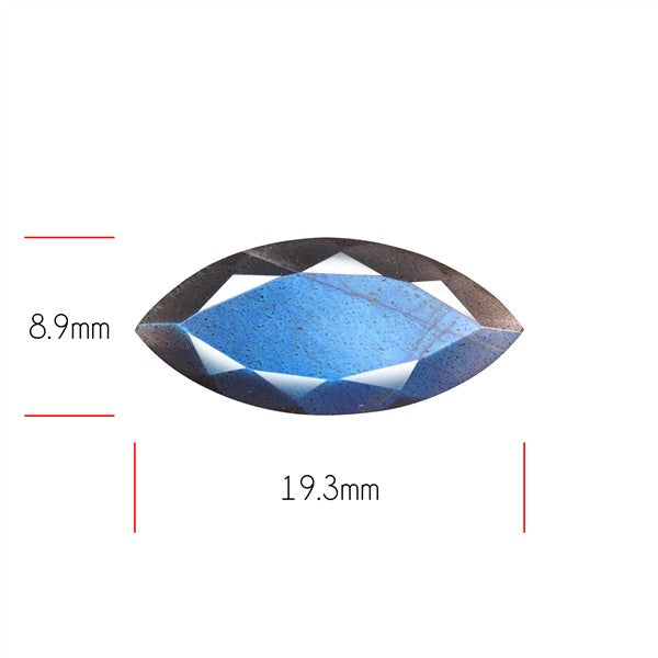 Deep Blue Labradorite Faceted High Grade Fine Gemstone