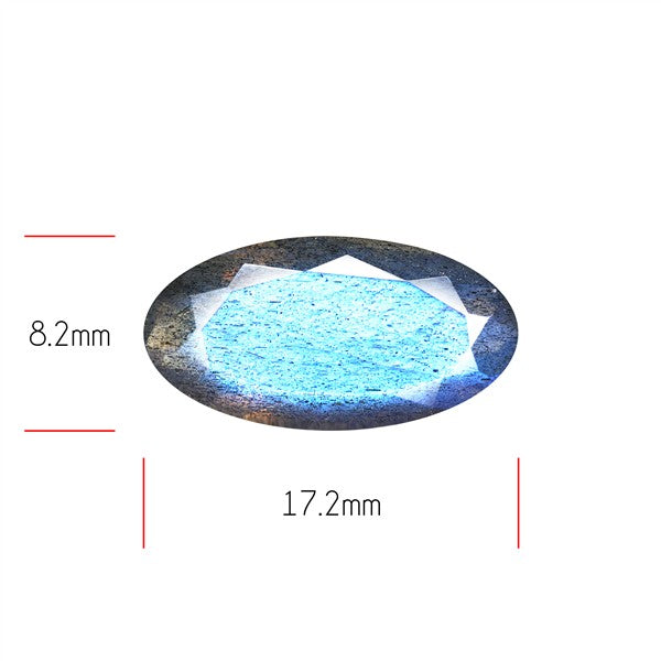 Deep Blue Labradorite Faceted High Grade Fine Gemstone