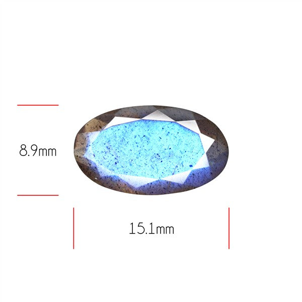 Deep Blue Labradorite Faceted High Grade Fine Gemstone