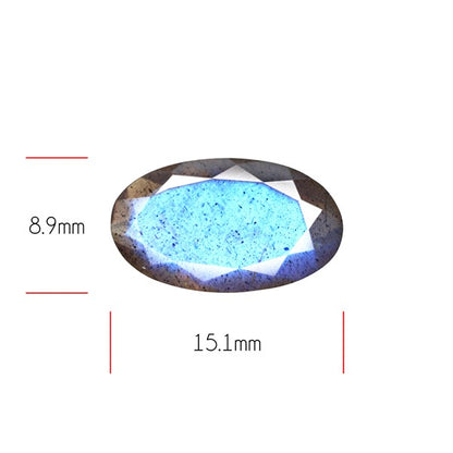 Deep Blue Labradorite Faceted High Grade Fine Gemstone