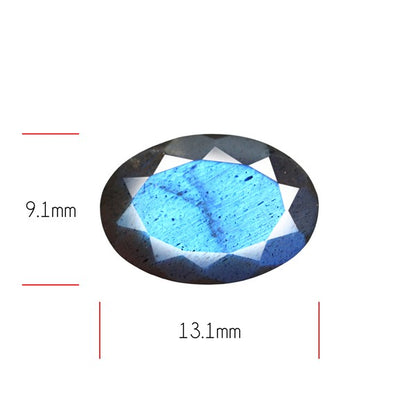 Deep Blue Labradorite Faceted High Grade Fine Gemstone