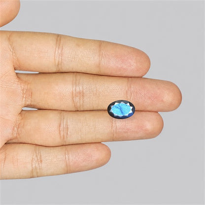 Deep Blue Labradorite Faceted High Grade Fine Gemstone