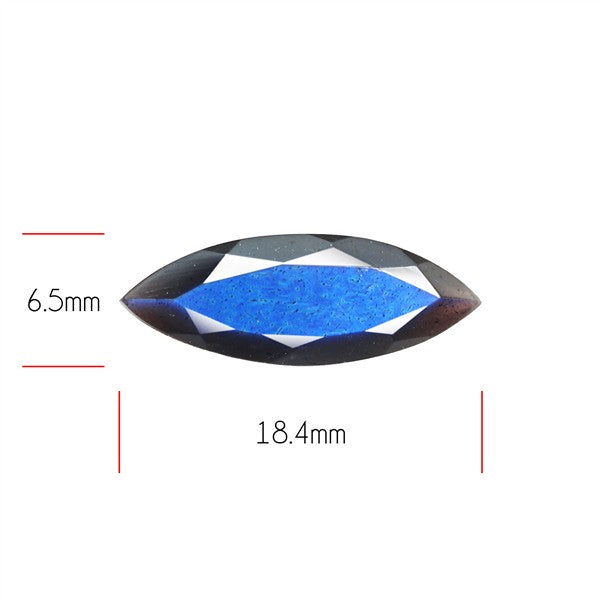 Deep Blue Labradorite Faceted High Grade Fine Gemstone